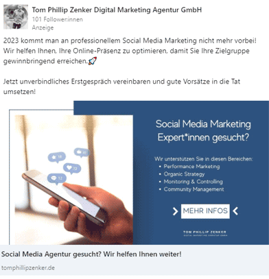 LinkedIn Marketing Agentur Advertising
