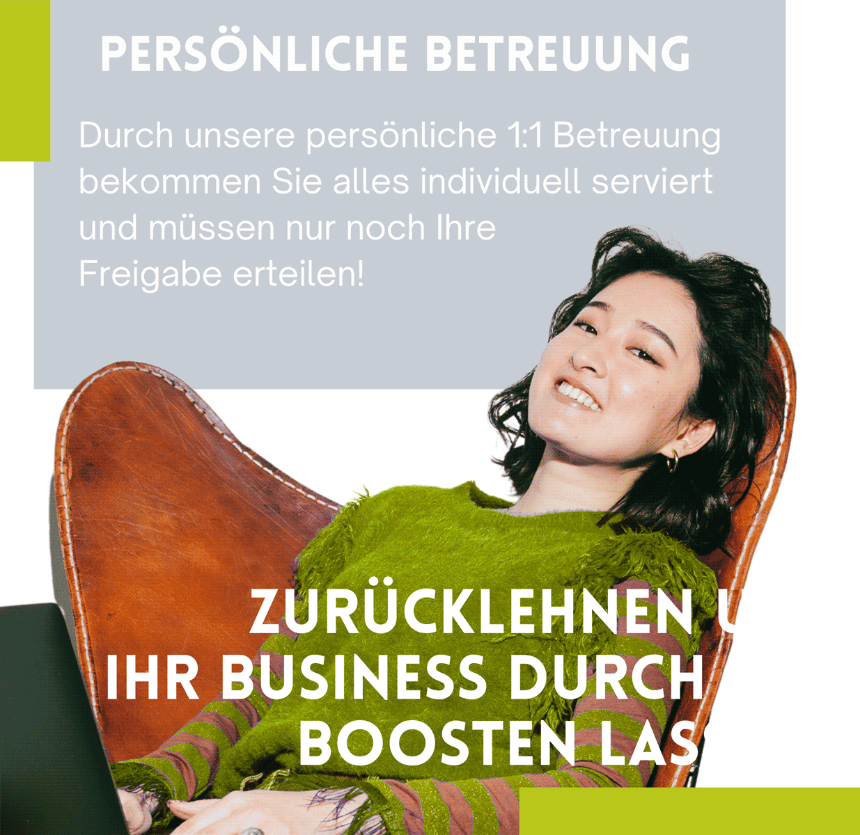 Persönliche 1 zu 1 Betreuung Marketing Agentur